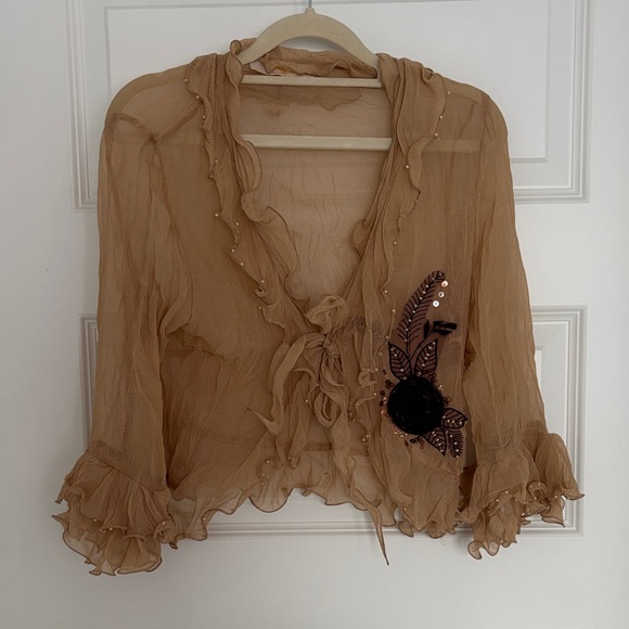 Tops - Vintage Fairy Style Tie Up Top